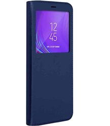 iPOMCASE Coque Protection Porte Carte pour Samsung Galaxy J6 Plus J610, Bleu