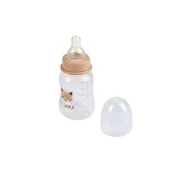 BABY DOUCEUR, babyfles, smalle hals + speen met variabele doorstroming, siliconen, 125 ml, vosboor