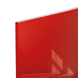 SIGEL GL242 Lavagna magnetica in vetro premium, superficie lucida, 130 x 55 cm, montaggio facile, rosso, Artverum