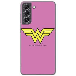 ERT GROUP etui na telefon Samsung S21 FE, case oryginalny i oficjalnie licencjonowany przez DC, wzór Wonder Woman 005, optymalnie dopasowane, plecki z TPU