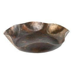 DKD Home Decor Centro de Mesa Bronce Dorado Acabado Envejecido 47 x 47 x 7 cm