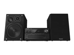 Panasonic SC-PMX90 -Microcadena Con Altavoces de Bambú- (Hi- Fi, Sonido Hogar, 14 cm Woofer, 1.9 cm Silk Dome Tweeter, 1.5 cm Piezo Twitter, Bluetooth, USB Dual, Radio FM, AUX 3.5 mm)- Negro