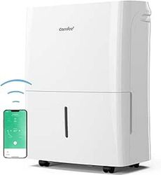 Comfee luchtontvochtiger App-compatibel wifi-bediening, ontvochtiger 20 l in 24 uur, Ruimtegrootte ca. 100 m3 (40 m2) , 170 m3/h luchtvermogen, 3 standen, MDDF-20DEN7-WF, Wit