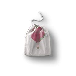 Bonamaison Printed Cotton Produce Bag with Drawstring, Reusable Grocery Bag, Biodegradable Eco-Friendly Bags, Travel Pouch, Sachet Bags, Shopping Bag, Eco Friendly, Foldable, Size: 20x30 Cm