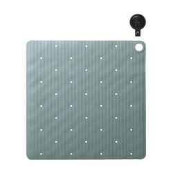 Sealskin Ribb - Tappetino antiscivolo per doccia, 55 x 55 cm, colore: Verde con gancio nero