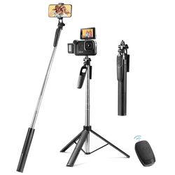 Vinabo - Trípode para teléfono Inteligente, 160 cm, trípode, para iPhone, Samsung, GoPro