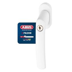 ABUS Alça para janela com fecho FG200 AB208 - manivela com cilindro de pressão - fecho uniforme - nível de segurança ABUS 3 - 44259 - branco