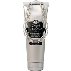 Tesori d'Oriente - Doccia Crema Muschio Bianco, dalle Note Muschiate e Ambrate, con Oli Essenziali, Dona alla Pelle Freschezza e Benessere Prolungato, 250ml