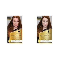 Schwarzkopf – Oleo Suprême – Coloration Permanente à l’Huile – Couleur et Eclat Longue Durée – sans Ammoniaque – Couvre 100% des Cheveux Blancs – HaptIQ Système – Cuivré Profond 6-76 (Lot de 2)