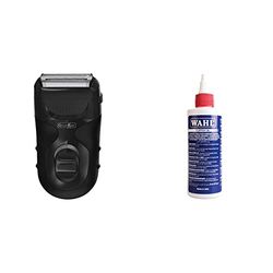 Groomease by Wahl Travel Shaver, Light Portable Shavers, Ideal for Gym and Travel, Compact Design, 3-Cut System for Smooth Shaving & Clipper Oil, Blade Oil for Hair Clippers, 250 ml