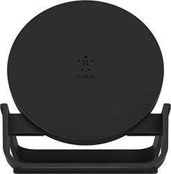 Belkin Chargeur à induction BoostCharge Stand Noir 10 W (chargeur sans fil rapide certifié Qi pour iPhone, Samsung, Google, etc.)