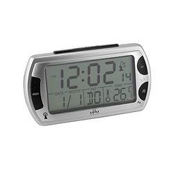LecWec Reloj Despertador, Plateado, pequeño/normall