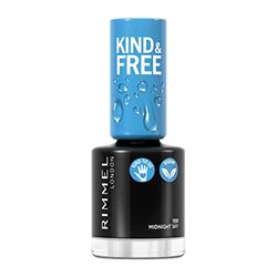 Rimmel London, Smalto KIND & FREE, Formula Delicata a Base Vegetale, Rinforzante, Cruelty-Free e Vegano, 159 Midnight Sky