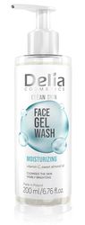 Delia Cosmetics – Clean Skin – Moisturizing Face Wash Gel – All Skin Types – Cleanses, Moisturizes, Smooths – Vitamin C, Sweet Almond Oil - 200ml