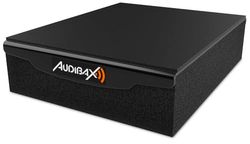 Audibax PAD 5 Plus - Supporto con Tappetino Isolante Acustico - Densità da 4 a 8 Pollici - Pannello Acustico per Casse da Studio - Evita Vibrazioni - Compatibilità Universale