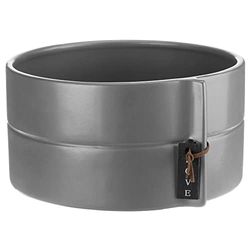 VERDENIA Eliza Blomkrukväxtöverdrag solid blomkruka, dekorativ kruka för växter för inomhus av keramik modern och tidlös design, många färger många storlekar 18 x 9 cm 24915 grå