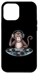 Custodia per iPhone 14 Plus Monkey Dj cuffie divertenti scimmia per uomini, donne e bambini
