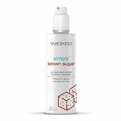Wicked Sensual Care Simply Lubricant Brown Sugar 120 ml Transparent