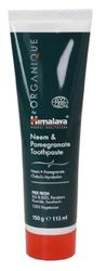 Himalaya - Neem & Pomegranate pasta do zębów, bez fluorków, naturalna pielęgnacja zębów z ekstraktami z miodli miodlanowej, granatu i myrobalanu, 150 g