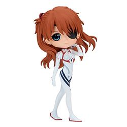 Banpresto Figura Q Posket Asuka Shikinami Langley Evangelion: 3.0+1.0, Plugsuit Style 14 cm BP88483 Multicolore