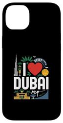 I Love Dubai Monumenti iconici Viaggi Custodia per iPhone 14 Plus
