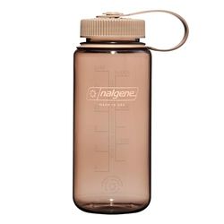 Nalgene Sustain Tritan BPA-fri vattenflaska tillverkad med material härledd av 50% plastavfall, 16 uns, bred mun, mocka