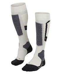 FALKE Sk4 Advanced W Kh Lana Filo Funzionale Caldi Sottili, Calzini da sci Donna, Bianco Off-White 2040-O, 41-42