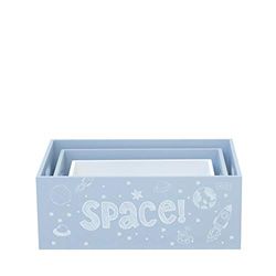 13Casa Sleepy B3 Set 3 Contenitori, 40 x 28 x 15 H Cm, Fantasia, MDF