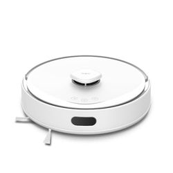 Tapo 2-i-1 robotdammsugare RV30Max vit, tyst och tunn, ultrakraftfull 5300Pa, LiDAR-navigering, autonomi 150 min självladdning, djurmatta och hår, röststyrning