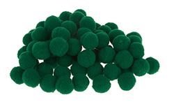 Rayher Lot de pompons, vert, 60 pces., Ø15mm, 100% polyacrylamide, lavable, arts créatifs, animaux, porte-clefs, suspensions, décorations-7651229