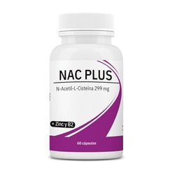 Espadiet Nac Plus - Elaborado a Base de N-Acetil, L-Cisteína, Zinc y Vitamina B2 – Salud Respiratoria e Inmunológica – Apoya la energía y el Metabolismo – Antioxidante – 60 cápsulas de 300mg