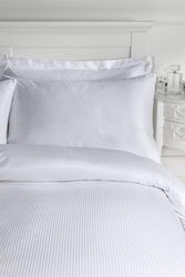 Catherine Lansfield Ropa de Cama, Satinada a Rayas, Gris, Oxford Pillowcases