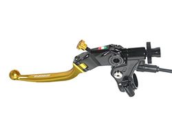 ACCOSSATO Commande d'embrayage à câble avec Levier articulé coloré (Bouton+Levier) avec Micro Inclus pour Benelli BN 302 de 2015 à 2017 CC 300