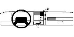 Brodit ProClip 852130 Staffa per Auto ad Incastro, Center Mount