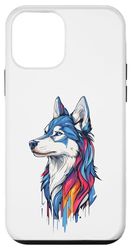Esthétique Husky aux couleurs intenses Coque pour iPhone 12 mini