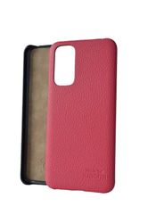 Made for Xiaomi Back Case, echt lederen beschermhoes, telefoonhoes voor Xiaomi 12 & Xiaomi 12X, handgemaakt in Europa - roze