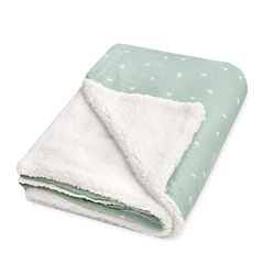 Julius Zöllner Couverture d'hiver en Jersey de Coton et Tissu Peluche Douillet - Dimensions : 70 x 100 cm - Fabriquée en Allemagne - Certifié Oeko-Tex Standard 100 - Motif étoiles