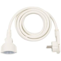 Brennenstuhl, Cavi di prolunga corti con spina piatta angolata 3m H05VV-F3G1,5 bianco
