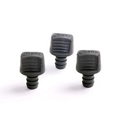 Tapón antipolvo de goma para conector jack de 6,3 mm, color negro