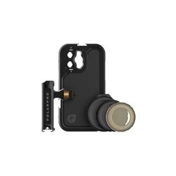 PolarPro - LiteChaser iPhone 14 Pro - Kit gabbia - Incl. iPhone 14 Pro Cage - Maniglia singola - Filtro VND 3-5