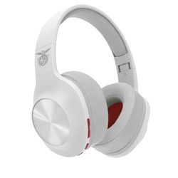 Hama |Auriculares inalámbricos Calypso con Bluetooth® Benfica (Auriculares supraaurales con 60h de música, Cascos con Diadema Acolchada, Plegables, Control de Volumen) Blanco