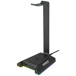 Speaka Professional SP-HPS-320 - Supporto per cuffie (cuffie): auricolari, cuffie over-ear, colore: Nero