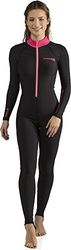 Cressi Skin 1mm Traje de Neopreno de una Pieza, Women's, Black/Pink, 1/XS