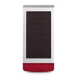 Homematic IP Smart Home 153208A0 - sereia sem fios com painel solar e função de aplicação, sereia sem fios com painel solar, alerta audiível, visível e mensagem push, 153208A0