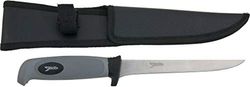 Saeger 10IT4039507180522IT10 Coltello per Sfilettare, Lunghezza Complessiva 28 cm, Lunghezza Lama 15,5 cm, Inossidabile, con Manico Antiscivolo e Fodero