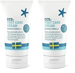 CCS Professional Foot Care Cream 60 ml - Moisturise and Protect Dry and Callused Feet, Contains 10% Urea and Eucalyptus Oil, Clinically Tested, Suitable for Diabetics (Pack of 2)