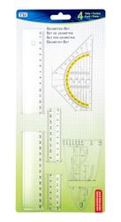 TSI - Set di strumenti da disegno, 4 pz