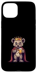 Funny Hyena With Beer Case for iPhone 15 Plus