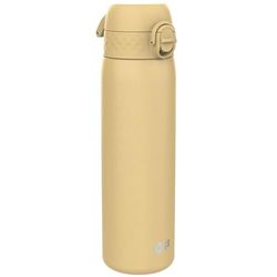 ION8 Borraccia Inox Leggero, 600ml, Non Isolato, a Prova di Perdite, Facile da Aprire, Serratura Sicura, Lavabile in Lavastoviglie, Adatta a Portabicchieri, Durevole, Deserto