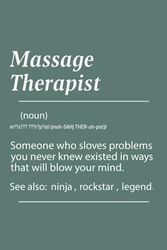 Massage Therapist Definition: Funny Gift Appreciation for Massage Therapist Coworker Office Boss Team Work | Cute Funny Blank Lined Massage Therapist ... With Definition for Massage Therapist.